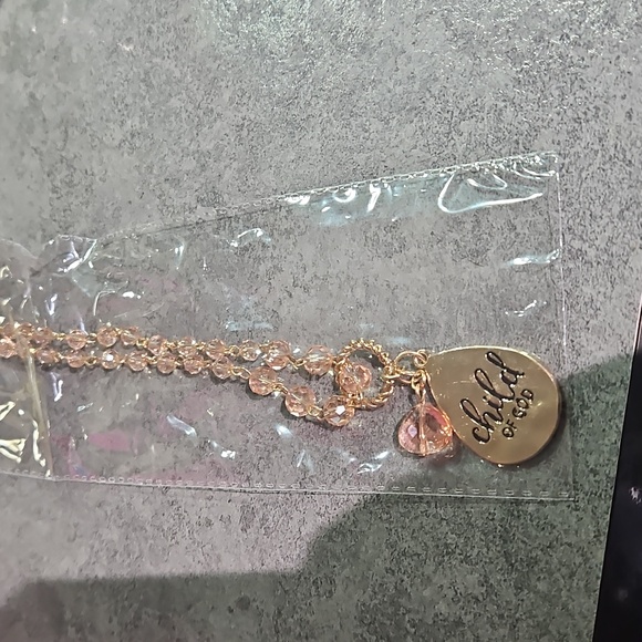 Paparazzi Gold 'Child of God' Necklace with Pink Accents - Picture 1 of 3